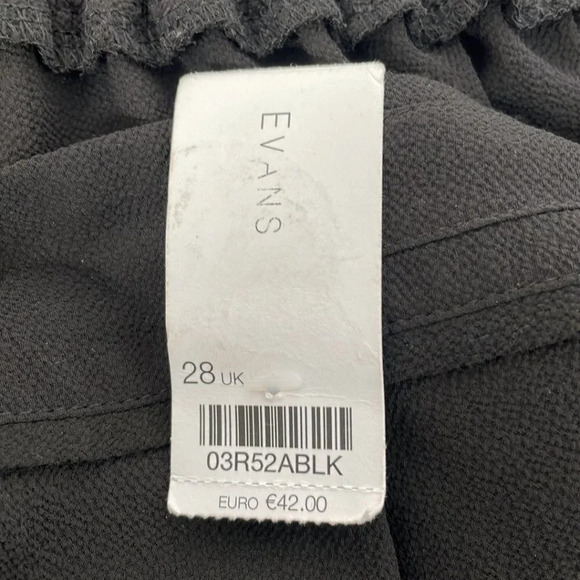 Evans NWT Dress Pants Pull On Black Size 24 Plus - Picture 9 of 13